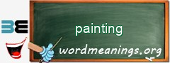 WordMeaning blackboard for painting